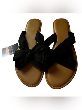 NWT West Loop Double Bow Tie Sandals Sz M(7/8)